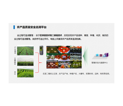 農(nóng)產(chǎn)品質量安全追溯平臺